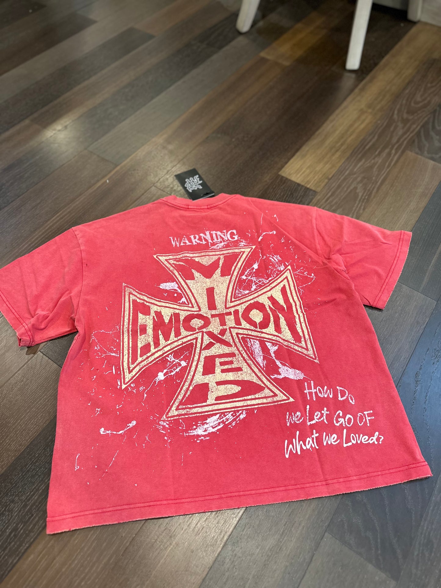 Mixed emotions crimson tee