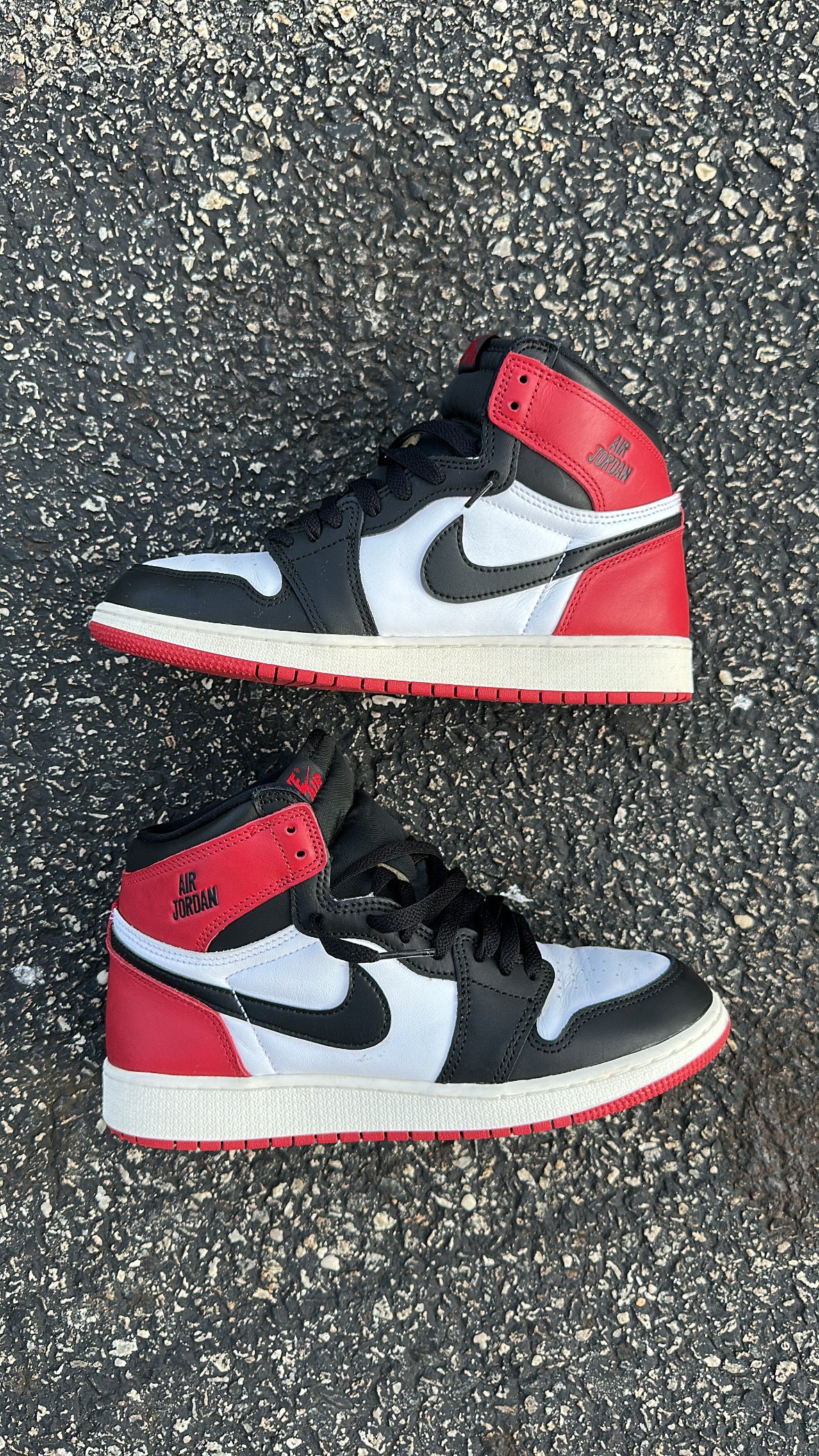 Jordan 1 high Og “Black Toe Reimagined” (GS)
