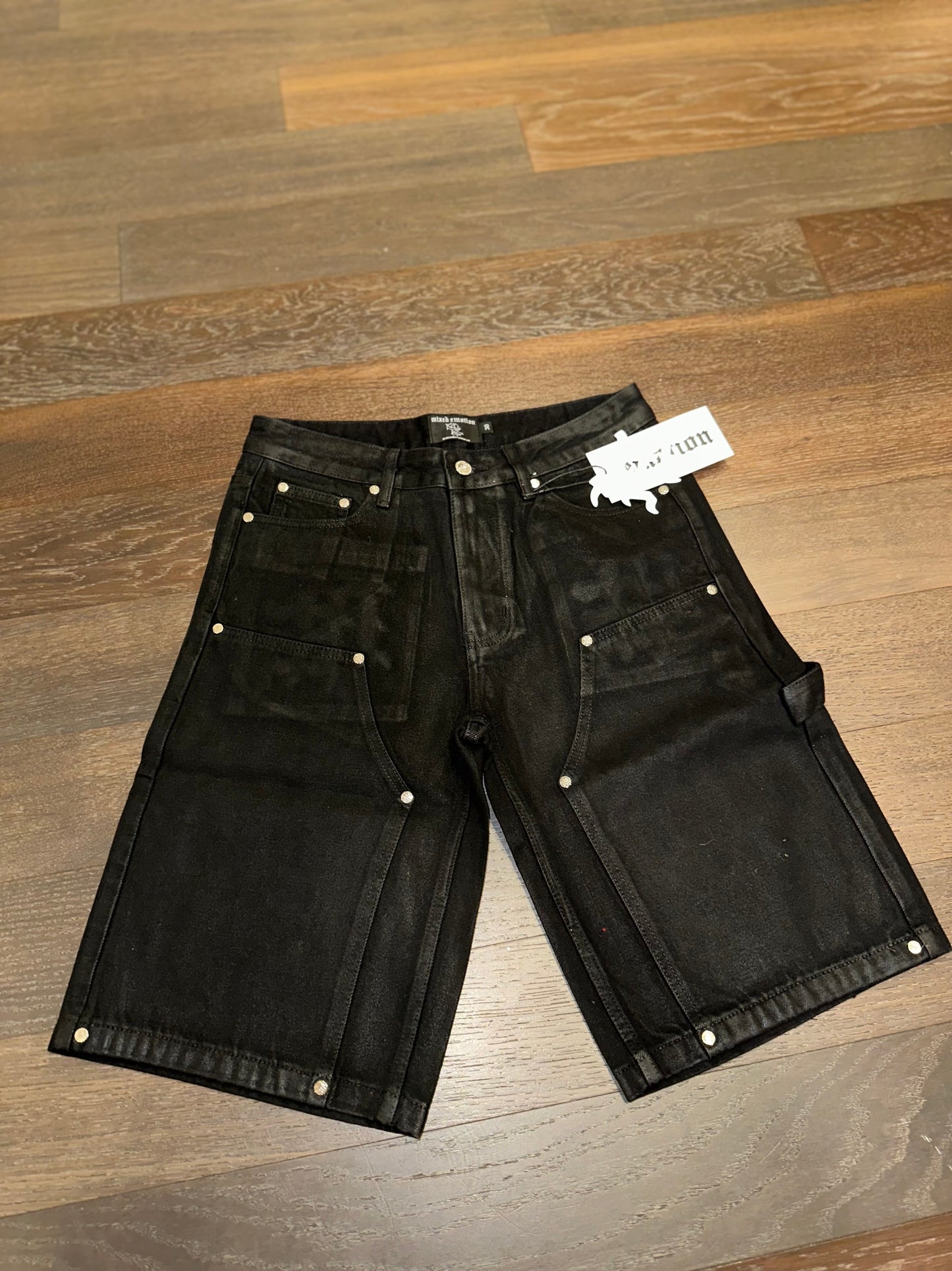 Mixed emotions “Worker” Wax Shorts