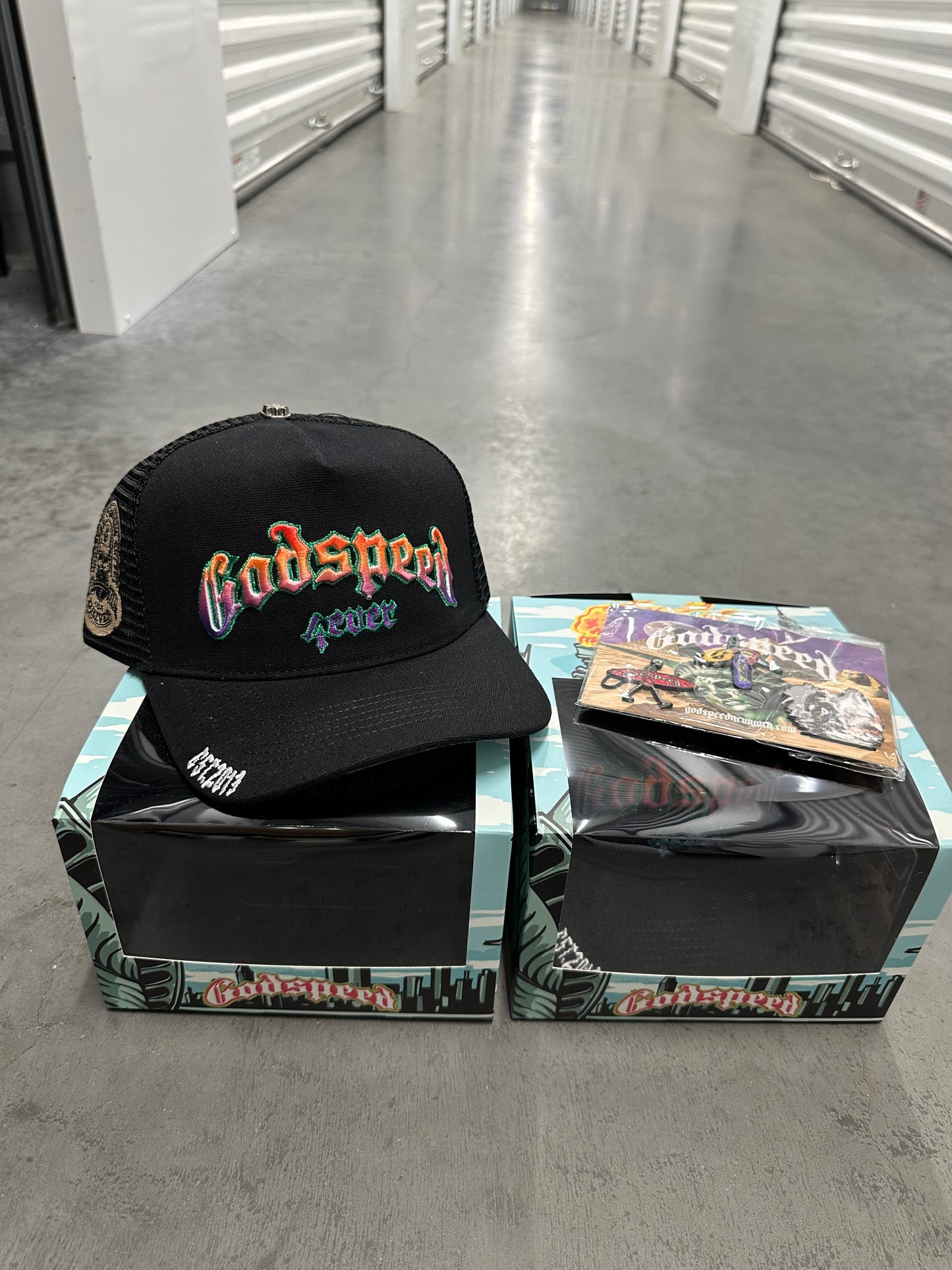 Godspeed Forever Trucker Hat / Pins