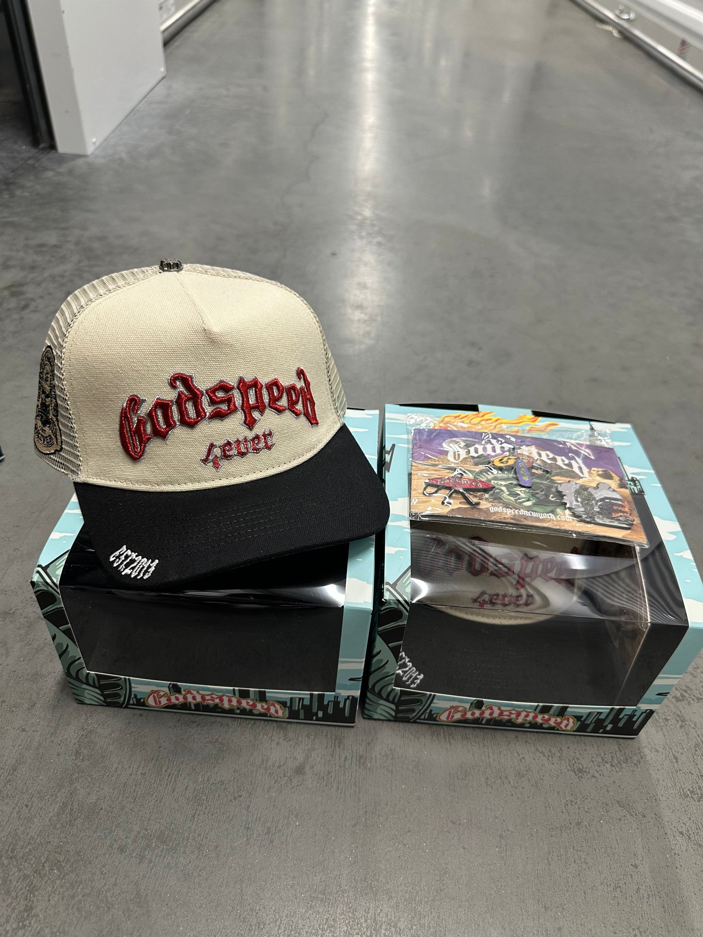 Godspeed Forever Trucker Hat / Pins
