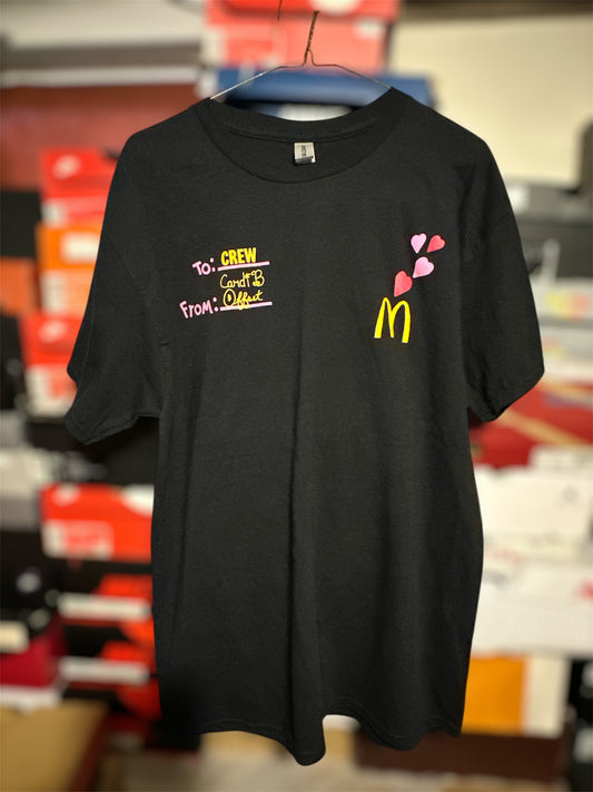 Cardi B And Offset McDonald’s Employee Release T-shirt