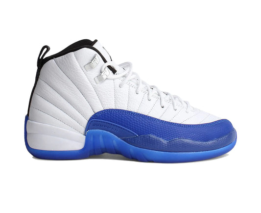 Jordan 12 White & Game Royal “BlueBerry” (Grade school)