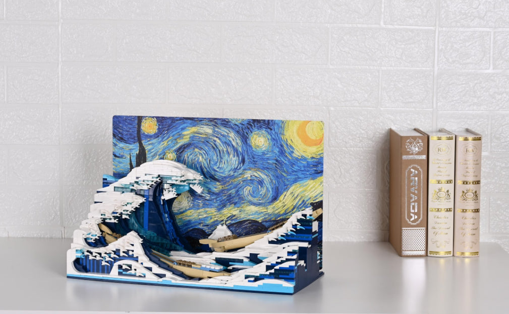 Nifeliz Home The Great Wave Building Block Set