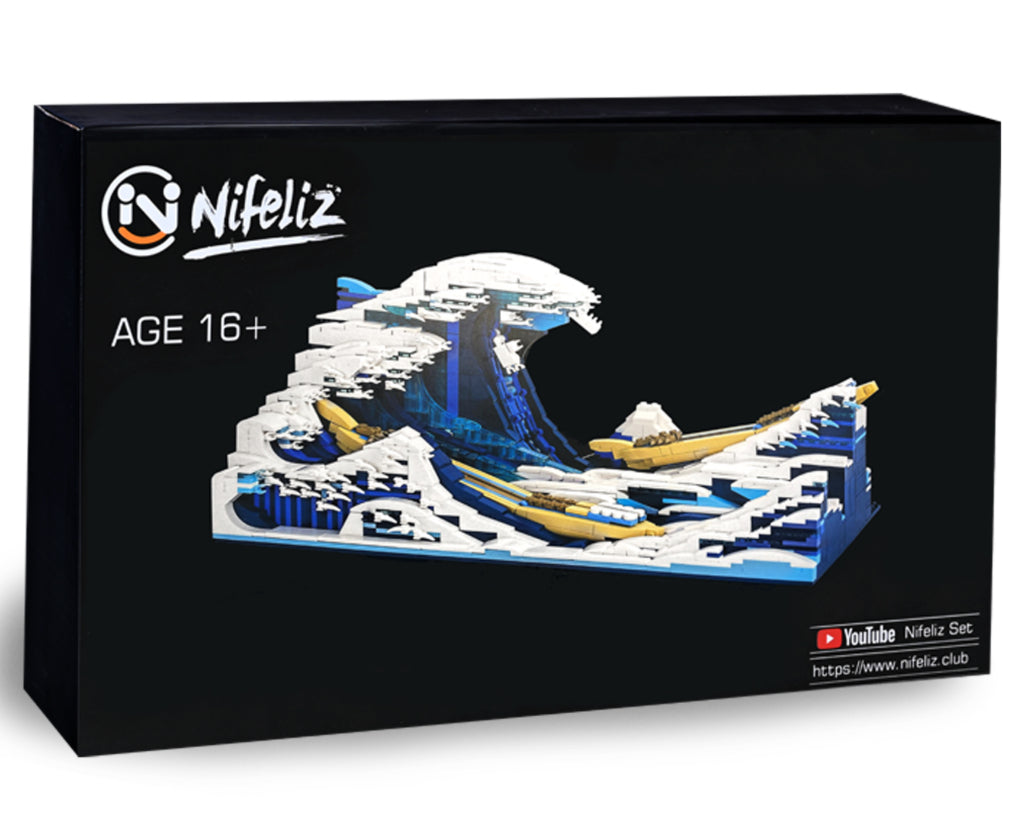 Nifeliz Home The Great Wave Building Block Set