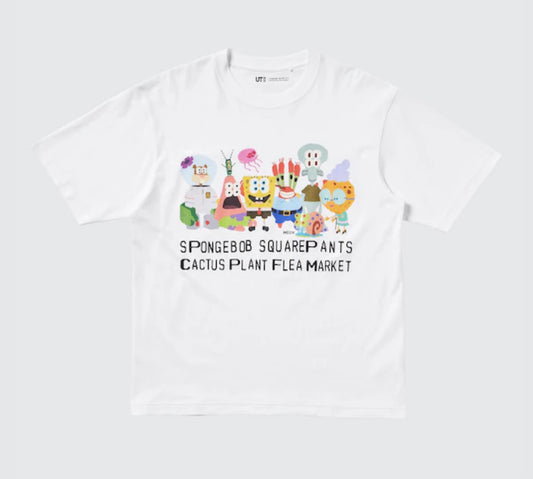 SpongeBob SquarePants Cactus Plant Flea Market UT Graphic T-Shirt