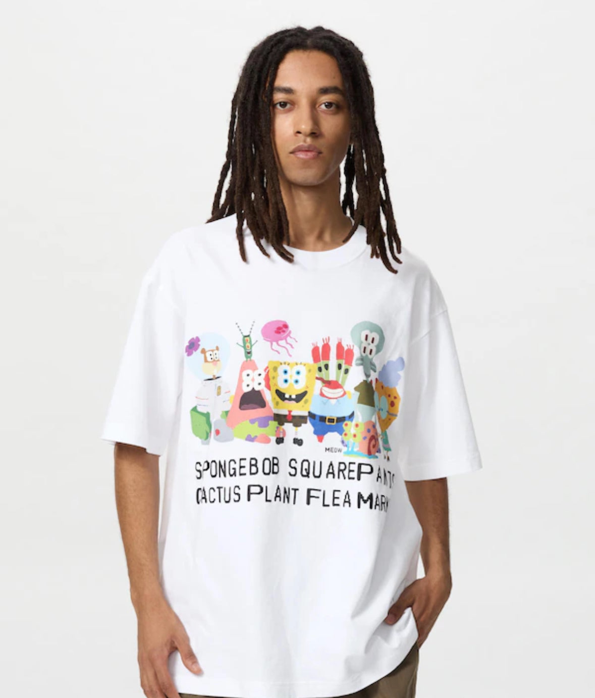 SpongeBob SquarePants Cactus Plant Flea Market UT Graphic T-Shirt