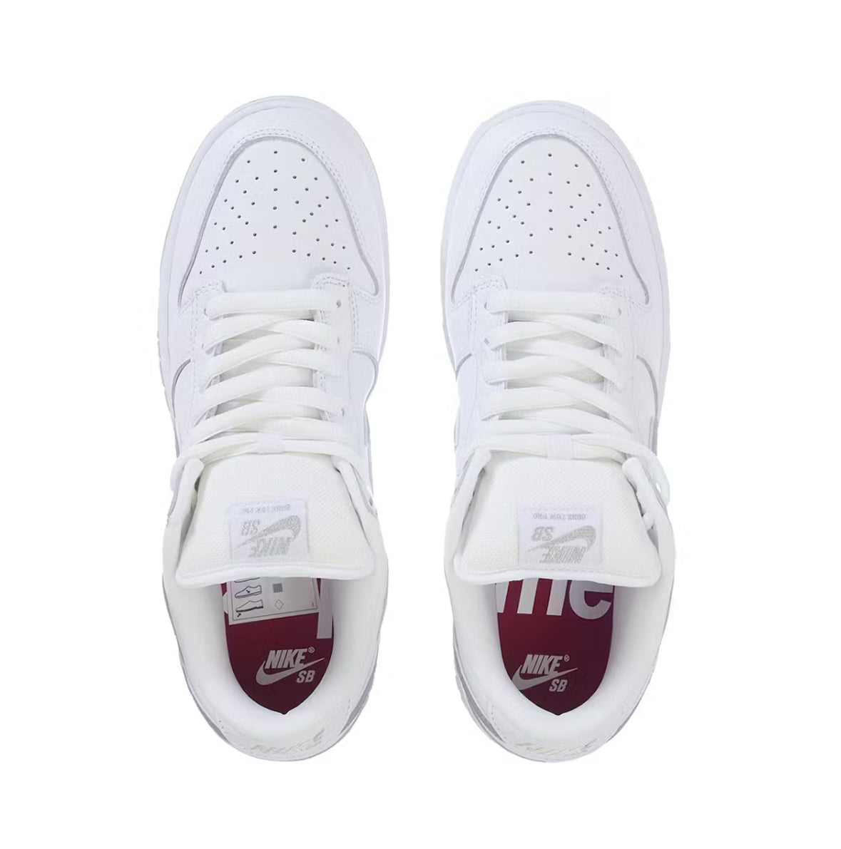 Nike SB dunk low x supreme “94 White Metallic Silver”