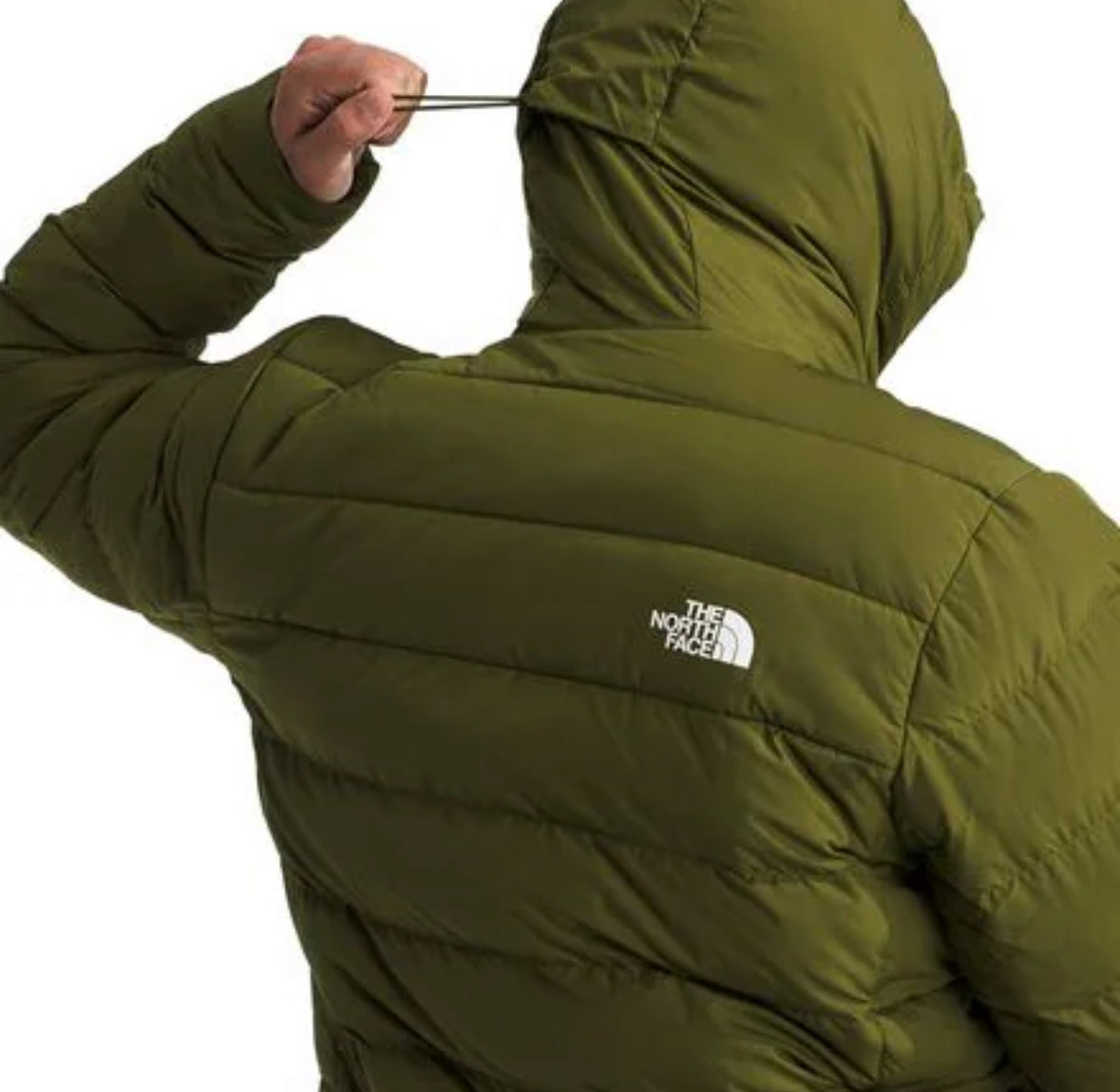 The North FaceMan’s Aconcagua 3 lined padded hoodie jacket olive green