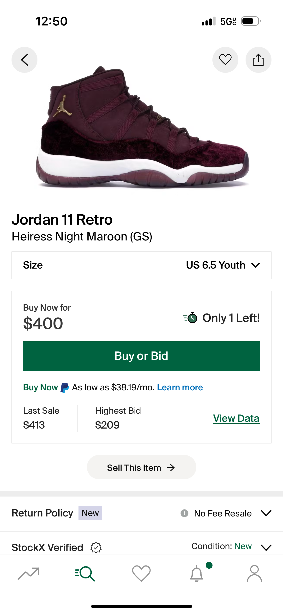 Jordan 11 “Heiress Night Maroon” (GS)