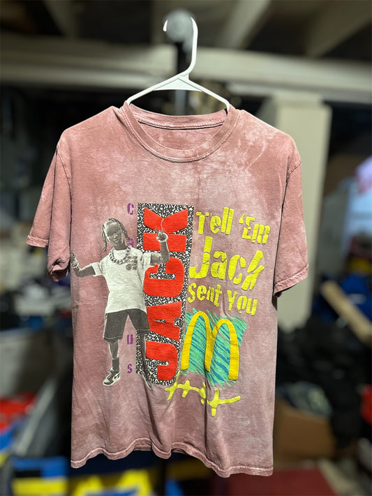 Travis Scott X McDonald’s jack Smile Tee