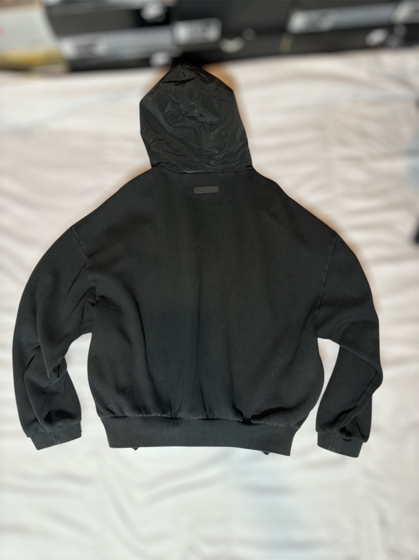 Fear Of God Essentials Nylon Fleece hoodie Jet Black