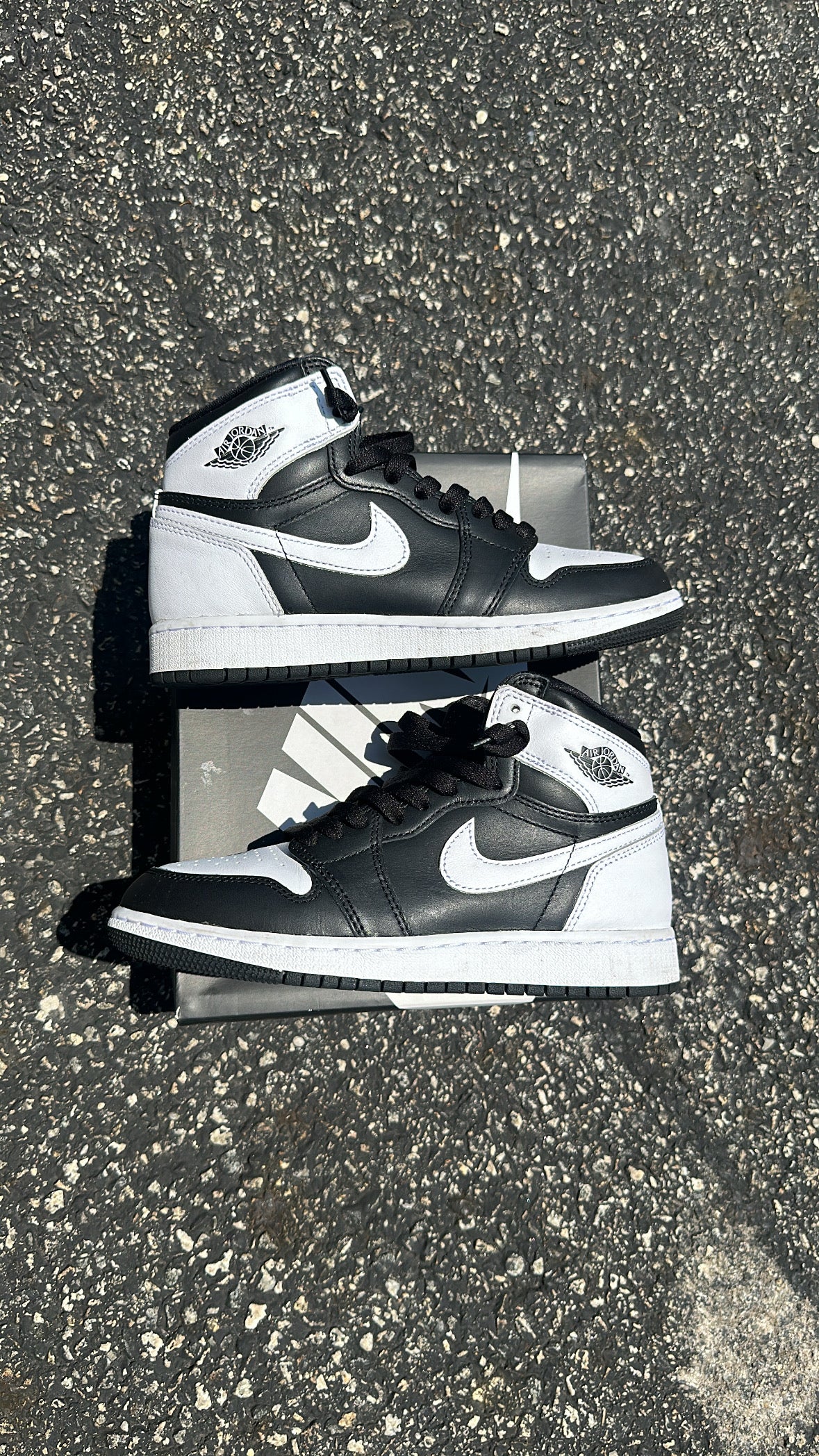 Jordan 1 high og “Black White” (GS)