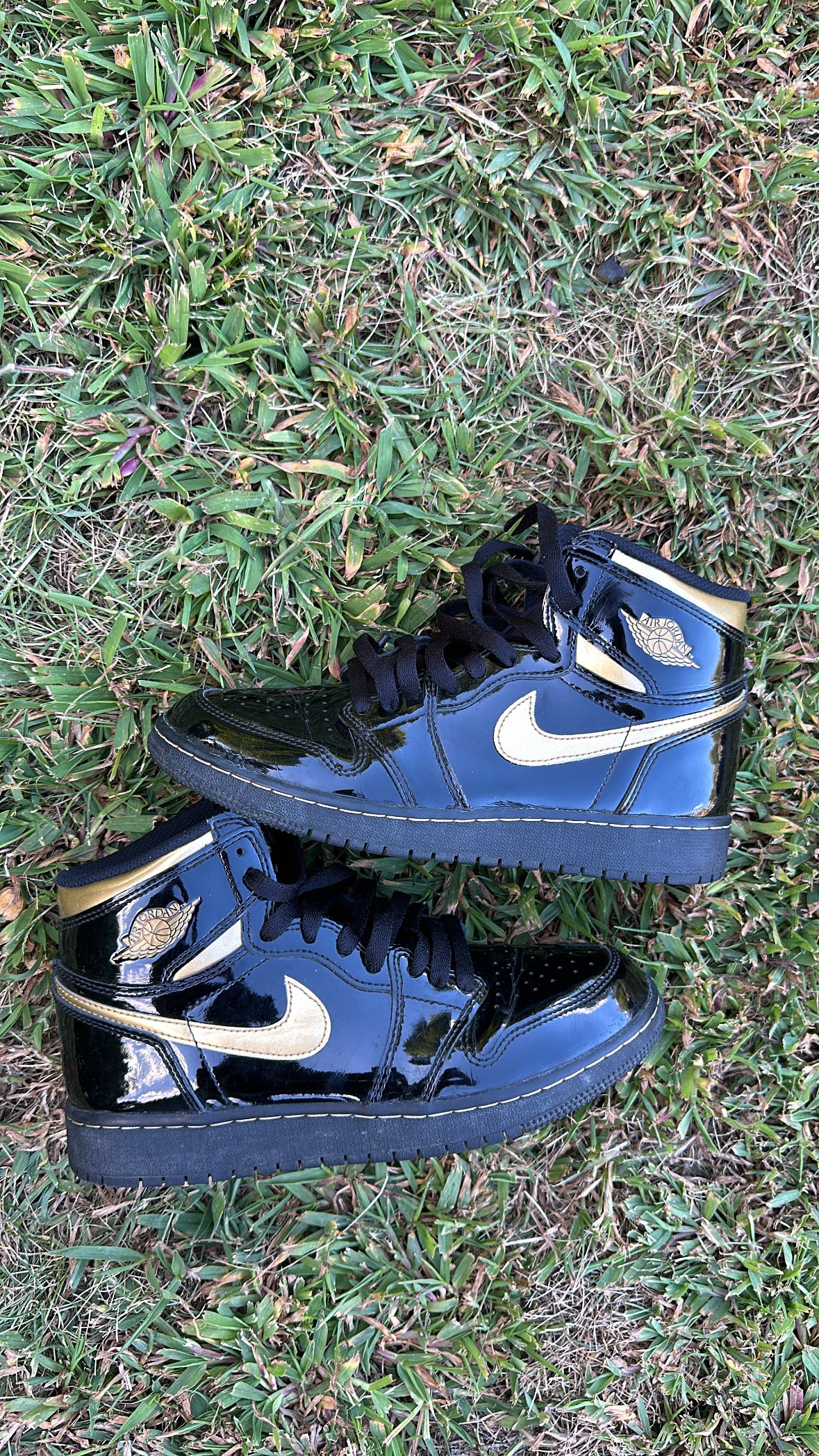 Jordan 1 high Og “Black Metallic Gold” GS